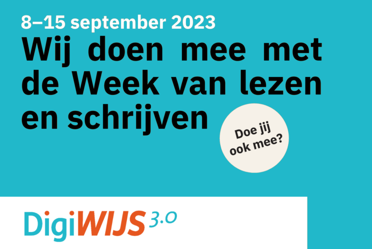 Activiteiten van WIJ 3.0 tijdens Week van Lezen en Schrijven 2023